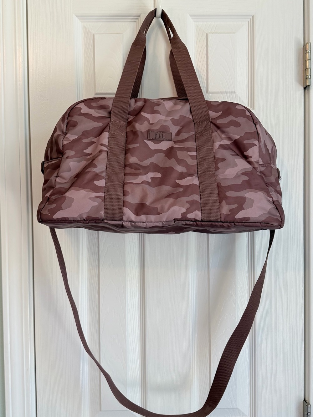 VS Pink Camo Weekender Duffel